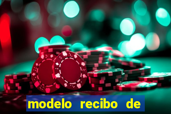 modelo recibo de pagamento autonomo